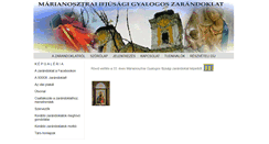 Desktop Screenshot of marianosztra.zarandoklat.hu